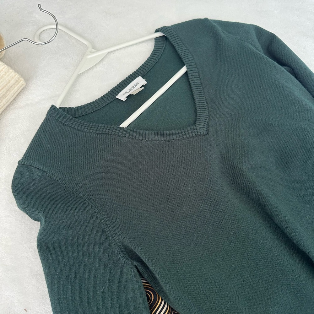 calvin klein sweater dark green